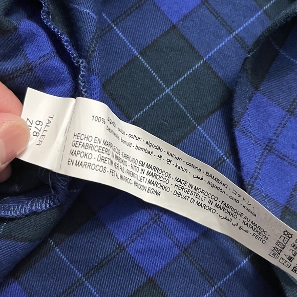 Zara Women’s V Neck Plaid Flannel Maxi Dress - Size S - Picture 11 of 11